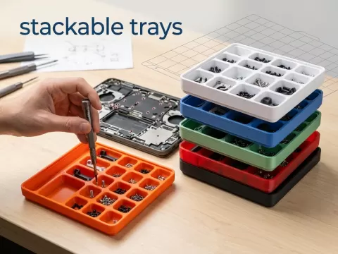 Stackable Trays - Organizer for Workshop & Repair