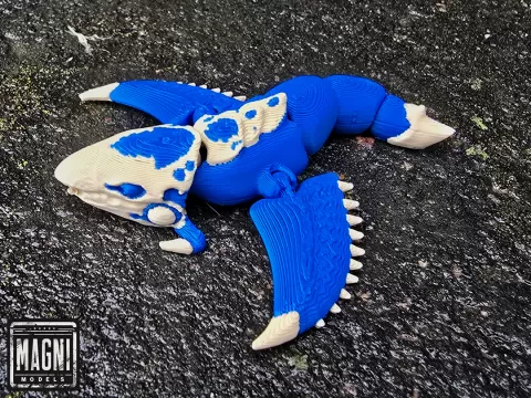 Articulated Mini Shiver Leviathan - Subnautica