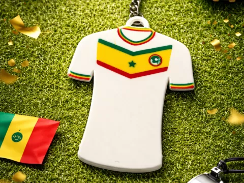 iconic Senegal jersey keychain