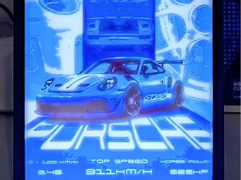 Porsche 911 GT3RS Blue Litho