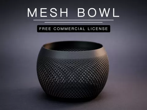 Mesh Bowl (Free Commercial License)