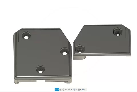 PRUSABOX Heatbed back cables cover - right side outlet