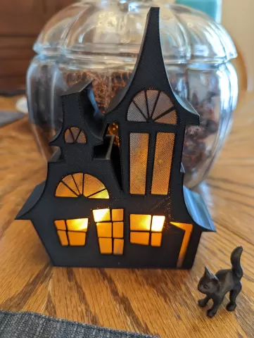 Haunted House with glass