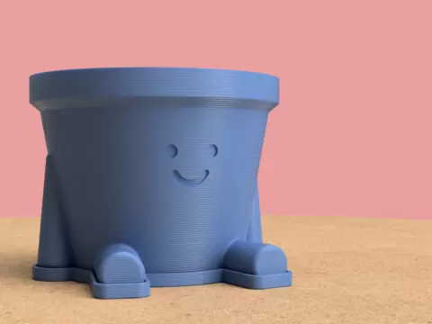 Smiley Guy Plant Pot