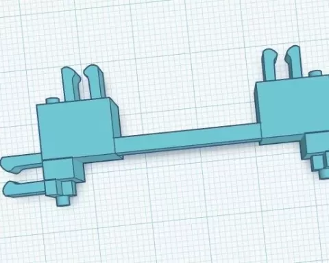 Astro Megazord Lower Back / Arm Clips