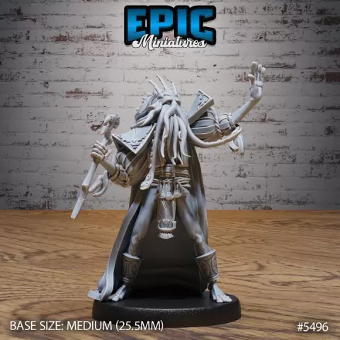 Fishfolk Monarch Pray / River Folk Warrior / Men-Fish Tribe Fighter / Sahuagin / Fish Beast / Water Monster / Sea Encounter by Epic-Miniatures
