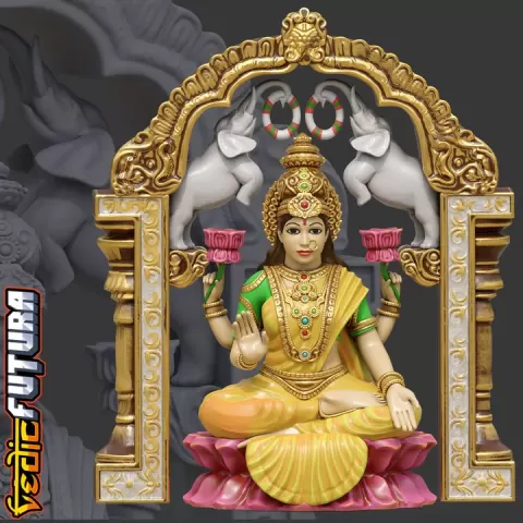 Gaja Lakshmi: Giver of Animal and Royal Wealth by VedicFutura