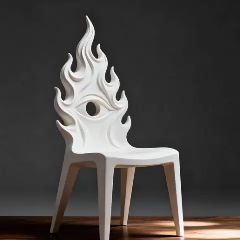 Flame Back Chair