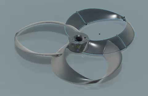 V3 Tri-Loop or Tri-Blade Toroidal Propellers for FPV Drone Quadcopter Cinewhoop