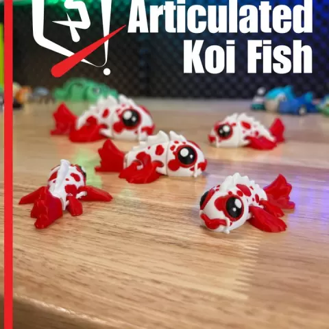 Articulated Koi Fish by Plastic 3d