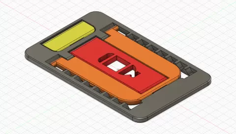 Credit card sized foldable mobile stand