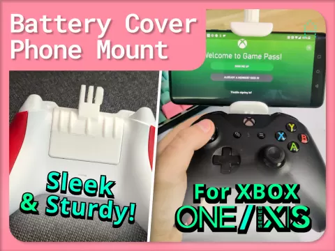 Xbox Controller Battery Cover Phone Mount (One & Series)