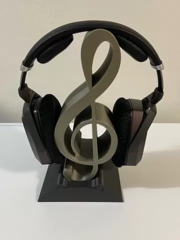 Headphone Stand Treble Clef