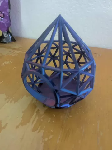 Wireframe Raindrop Basket