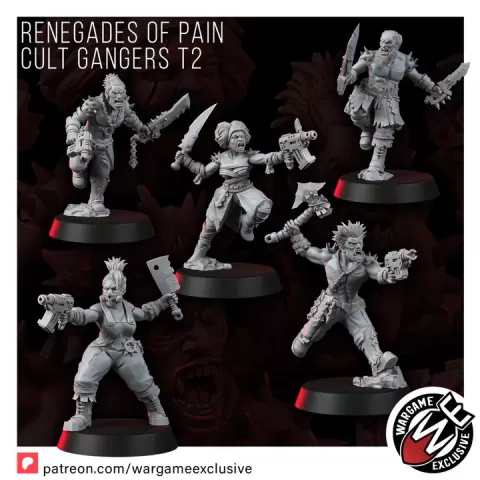 RENEGADES OF PAIN CULT GANGERS T2 by Wargame Exclusive