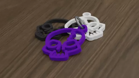 Skull keychain