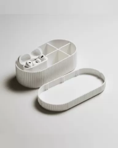 Bento-Style Modular Storage Box with Customizable Dividers