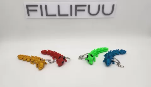 FLEXI CUTE DRAGON KEYCHAIN