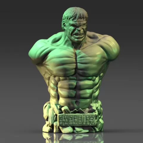 The Hulk bust
