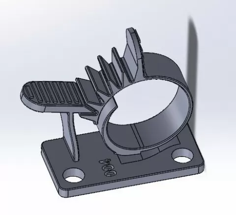 Compliant cable clip