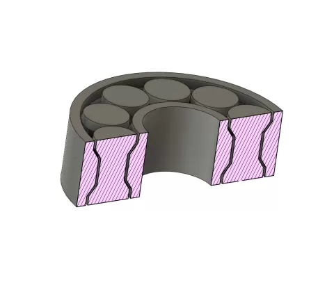 Print-In-Place 608 Bearing