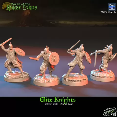 Elite Knights by Papel 3D