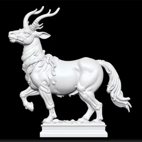 goat decorative - elegant goat sculpture - farmhouse animal decor - stylish goat figurine