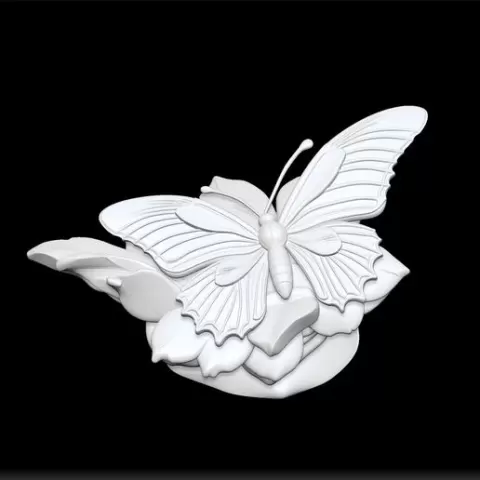 butterfly sculpture - delicate insect decor - elegant butterfly figurine - nature inspired art - colorful wing ornament