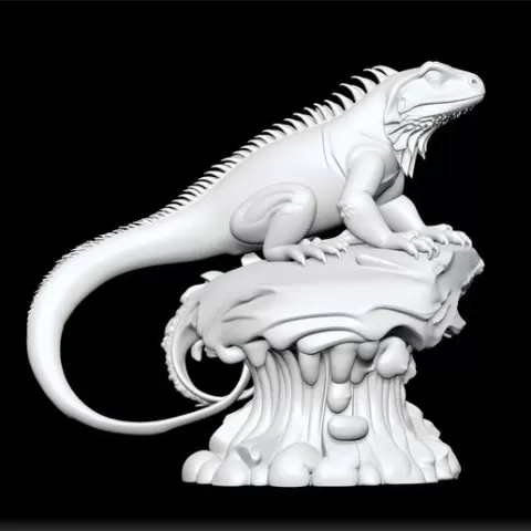 lizard sculpture - reptile decor piece - exotic lizard figurine - detailed reptile statue - nature inspired ornament