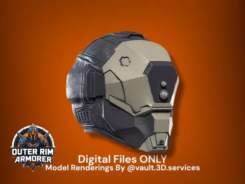 EX-03 Prototype 03 Helmet from Helldivers 2 - Digital STL File Only