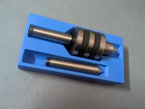 Live and Dead center holder for lathe