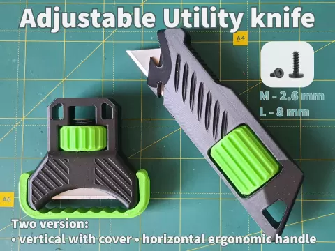 Adjustable utility knife