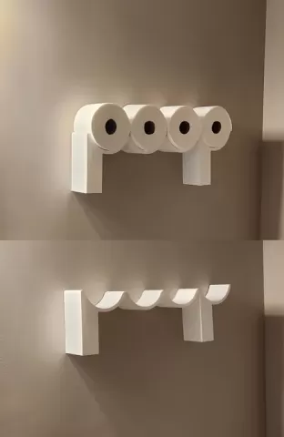 Toilet Paper Roll "Poop" Holder