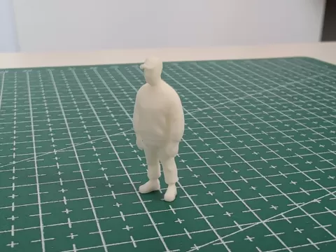 Mann mit Cap in 1:64 skalierbar