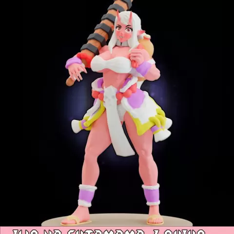 "Iwa no Futomomo" Chika (oni) – 32/75mm (Sup/Unsup) by Goomer Minis | 3D Miniature Studio