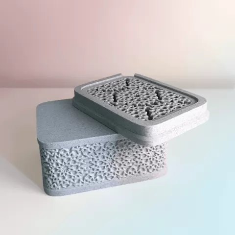 Soap Case + Dish Arabic Pattern
