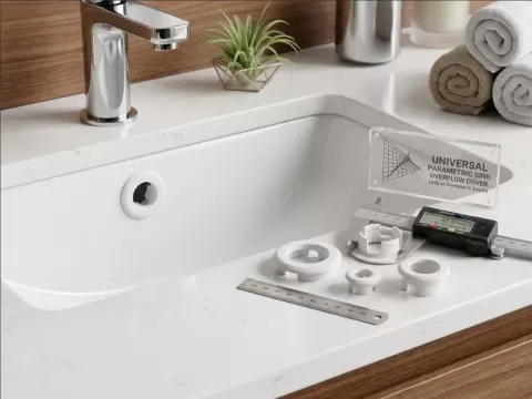 Universal Parametric Sink Overflow Cover