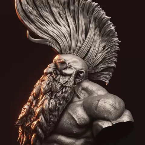 Gotrek Bust by SabertoothCollectibles
