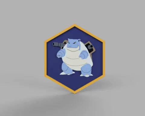 Blastoise Pokemon PokeCoin STL