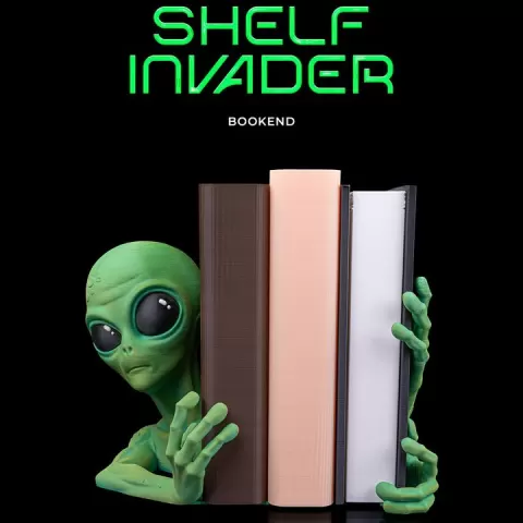 Shelf invader Bookend by Stlflix