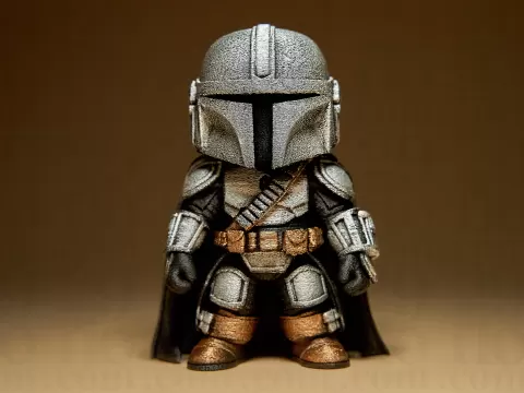 Mini Mandalorian Figurine