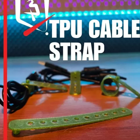 Tpu Cable Strap by Plastic 3d