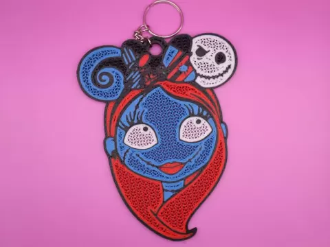 Sally Nightmare Before Christmas Pinboard Keychain