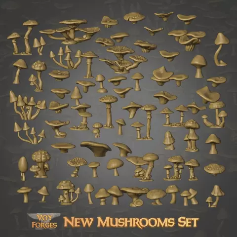 New Mushrooms for Basing - Basing Bits by Voy Forges