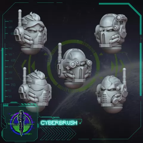 Rapt'Ops Head set 3 by Cyberbrush