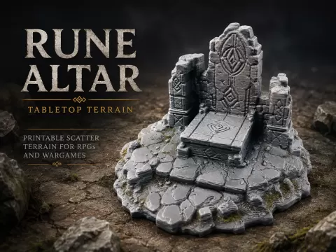 Runenaltar für Tabletop-Spielwelten