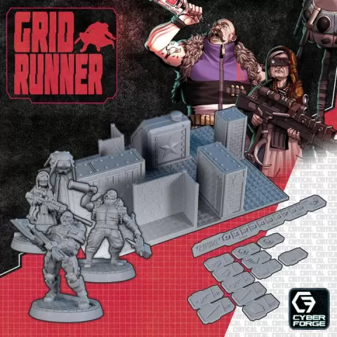 GridRunner #9 - Solo Adventure Game - Motherland - Free Dragon Cyberpunk Warhammer by Titan Forge Miniatures