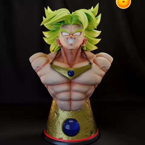 BROLY BUST by Lucas Perez