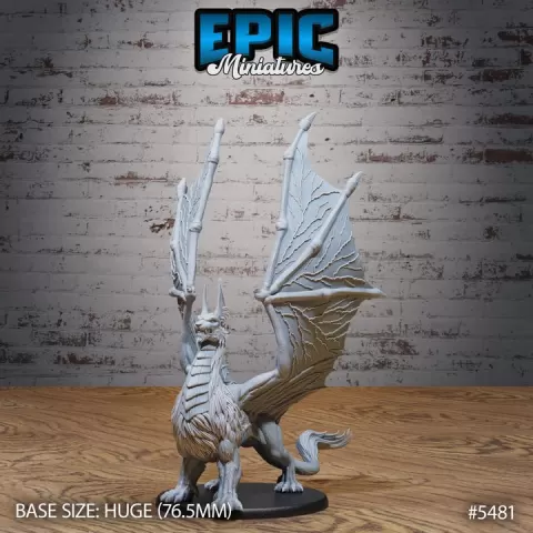 Dragonne / Liondrake / Lion Dragon Hybrid / Tiger Drake / Desert Monster / Dune Beast / Winged Sand Creature by Epic-Miniatures