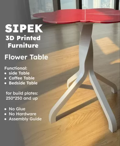 Sipek Flower Table - 3D printed Side Table